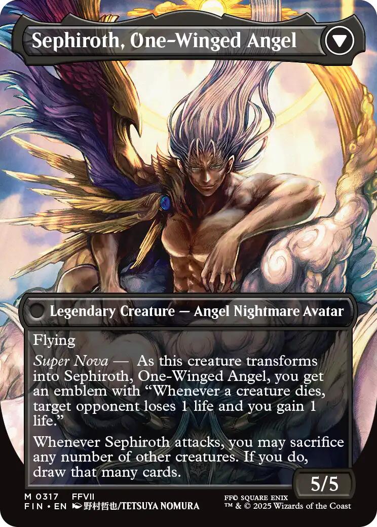 Sephiroth, Fabled SOLDIER // Sephiroth, One-Winged Angel (Borderless) (0317) [FINAL FANTASY] | Tabernacle Games