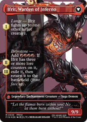 Clive, Ifrit's Dominant // Ifrit, Warden of Inferno (Borderless) (Surge Foil) [FINAL FANTASY] | Tabernacle Games