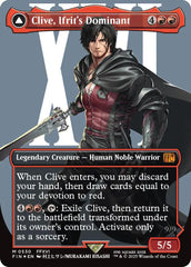 Clive, Ifrit's Dominant // Ifrit, Warden of Inferno (Borderless) (Surge Foil) [FINAL FANTASY] | Tabernacle Games