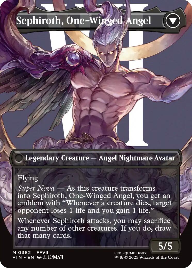 Sephiroth, Fabled SOLDIER // Sephiroth, One-Winged Angel (Borderless) (0382) [FINAL FANTASY] | Tabernacle Games