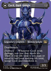 Cecil, Dark Knight // Cecil, Redeemed Paladin (Borderless) (Surge Foil) [FINAL FANTASY] | Tabernacle Games
