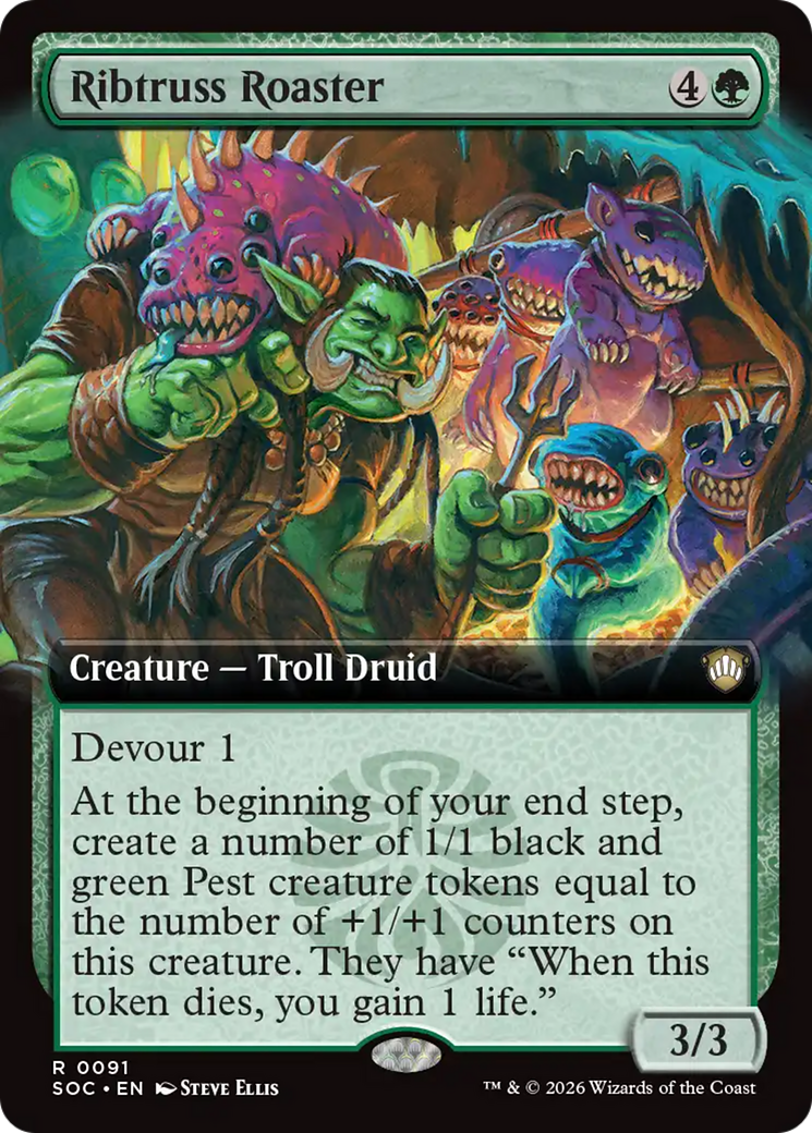 Ribtruss Roaster (Extended Art) [Secrets of Strixhaven Commander] | Tabernacle Games