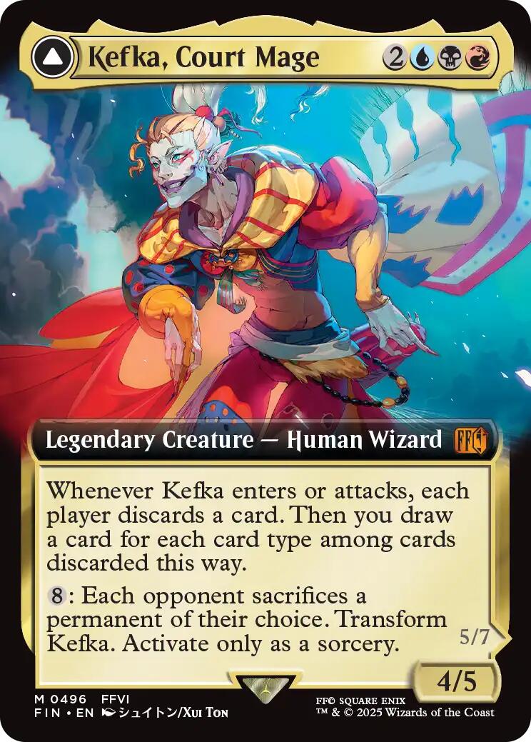 Kefka, Court Mage // Kefka, Ruler of Ruin (Extended Art) [FINAL FANTASY] | Tabernacle Games