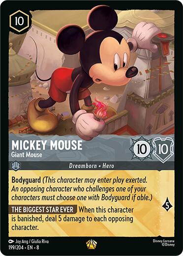 Mickey Mouse - Giant Mouse (199/204) [Reign of Jafar] | Tabernacle Games