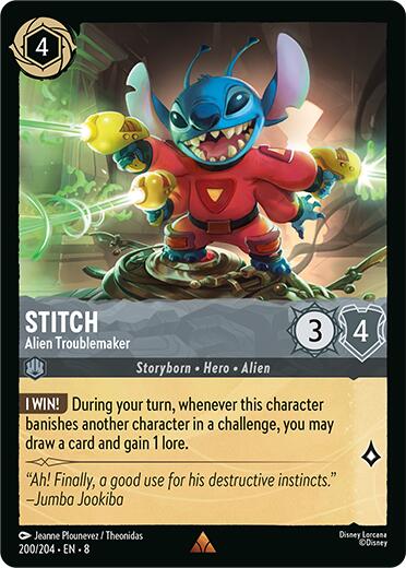 Stitch - Alien Troublemaker (200/204) [Reign of Jafar] | Tabernacle Games