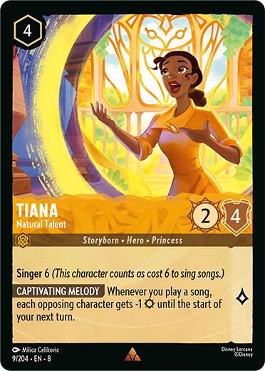 Tiana - Natural Talent (9/204) [Reign of Jafar] | Tabernacle Games