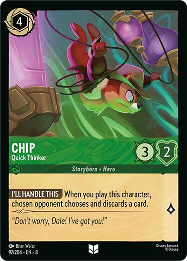 Chip - Quick Thinker (97/204) [Reign of Jafar] | Tabernacle Games