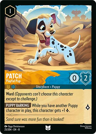 Patch - Playful Pup (25/204) [Reign of Jafar] | Tabernacle Games