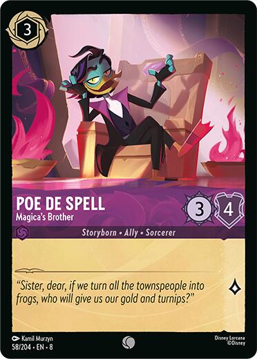 Poe De Spell - Magica's Brother (58/204) [Reign of Jafar] | Tabernacle Games