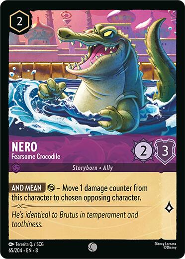 Nero - Fearsome Crocodile (65/204) [Reign of Jafar] | Tabernacle Games