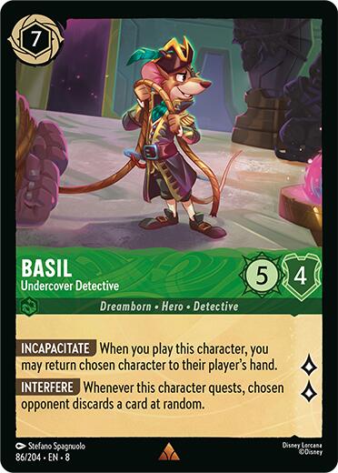 Basil - Undercover Detective (86/204) [Reign of Jafar] | Tabernacle Games