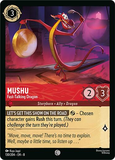 Mushu - Fast-Talking Dragon (130/204) [Reign of Jafar] | Tabernacle Games