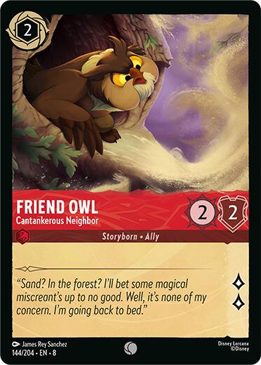 Friend Owl - Cantankerous Neighbor (144/204) [Reign of Jafar] | Tabernacle Games