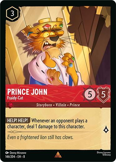 Prince John - Fraidy-Cat (146/204) [Reign of Jafar] | Tabernacle Games