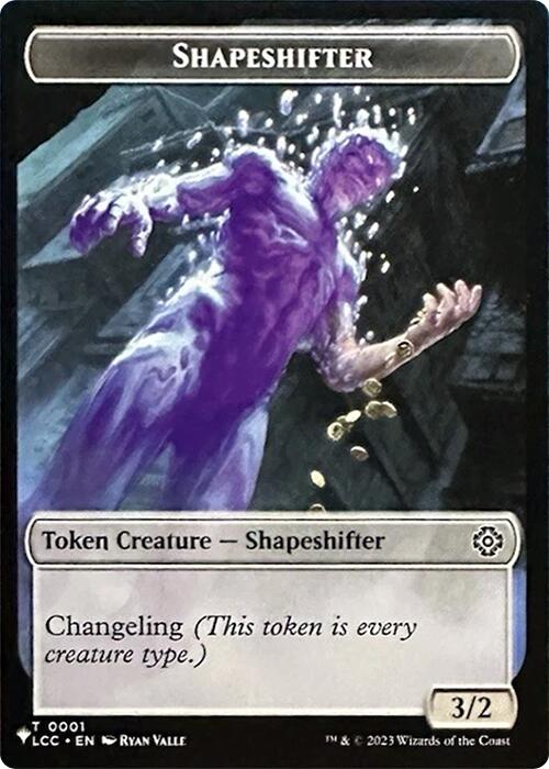 Shapeshifter // Cat Double-Sided Token [Secret Lair Drop Series] | Tabernacle Games