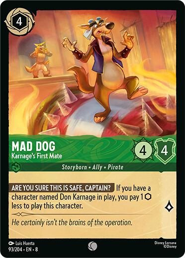 Mad Dog - Karnage's First Mate (93/204) [Reign of Jafar] | Tabernacle Games