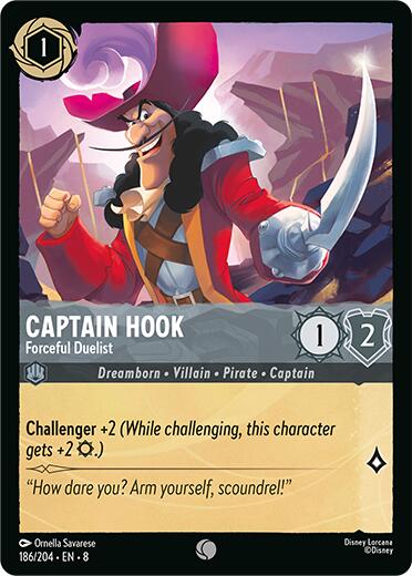 Captain Hook - Forceful Duelist (186/204) [Reign of Jafar] | Tabernacle Games