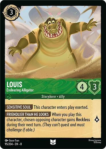 Louis - Endearing Alligator (95/204) [Reign of Jafar] | Tabernacle Games