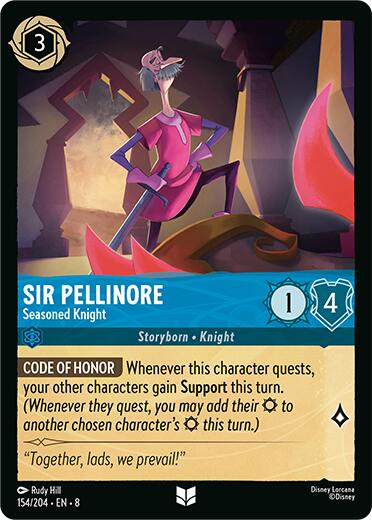 Sir Pellinore - Seasoned Knight (154/204) [Reign of Jafar] | Tabernacle Games