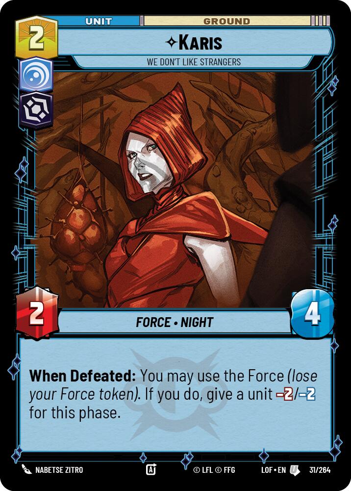 Karis - We Don't Like Strangers (31/264) (31/264) [Legends of the Force] | Tabernacle Games