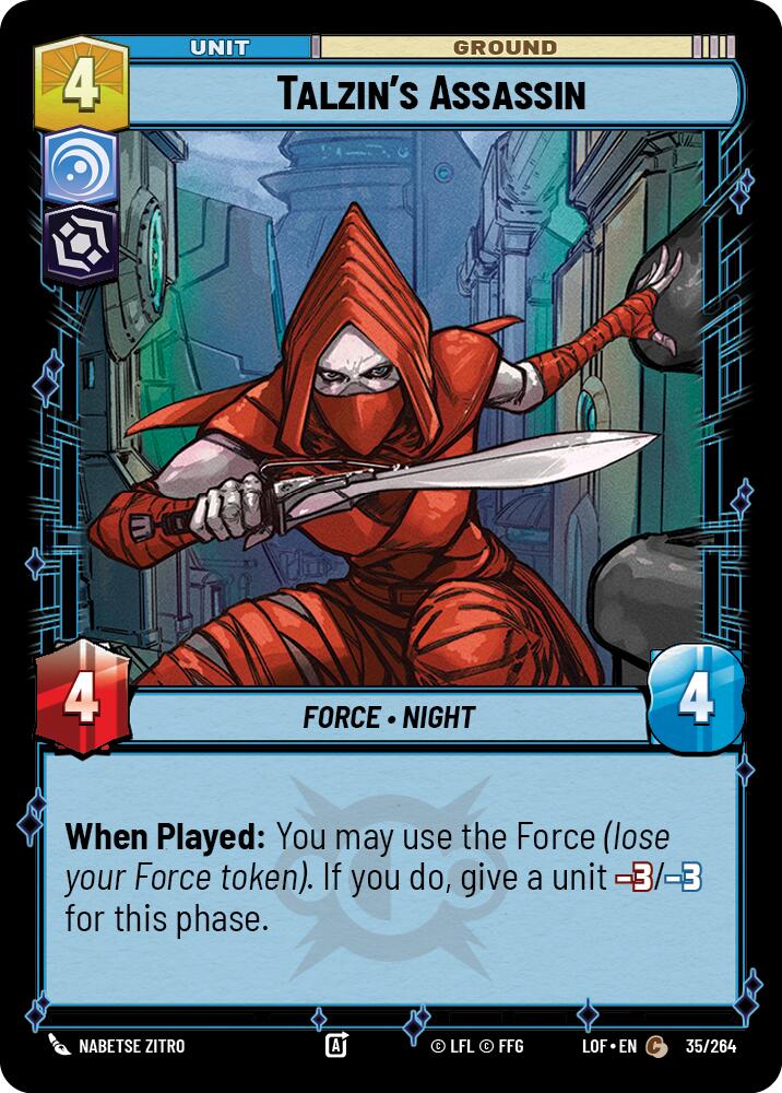 Talzin's Assassin (35/264) (35/264) [Legends of the Force] | Tabernacle Games