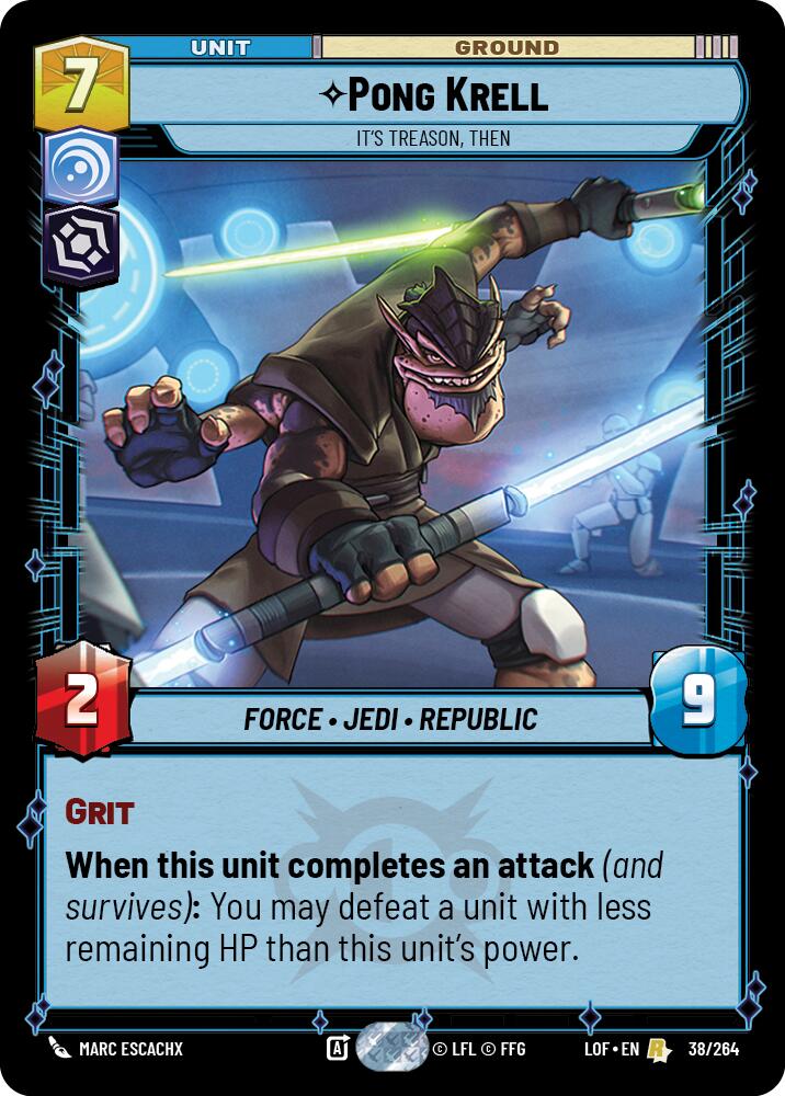 Pong Krell - It's Treason, Then (38/264) (38/264) [Legends of the Force] | Tabernacle Games