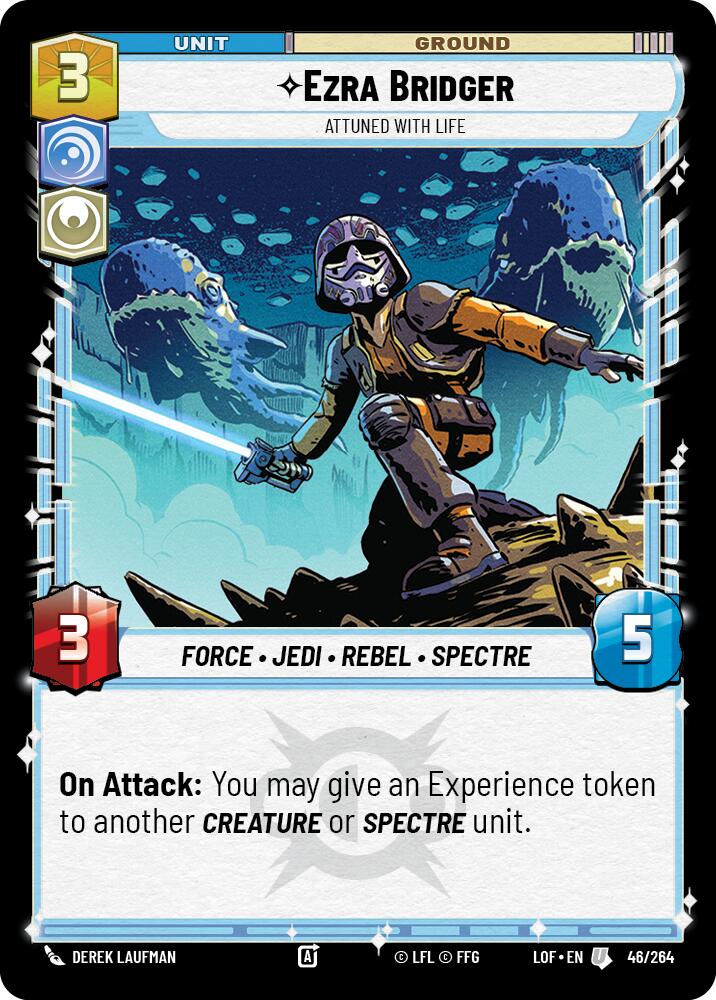 Ezra Bridger - Attuned With Life (46/264) (46/264) [Legends of the Force] | Tabernacle Games