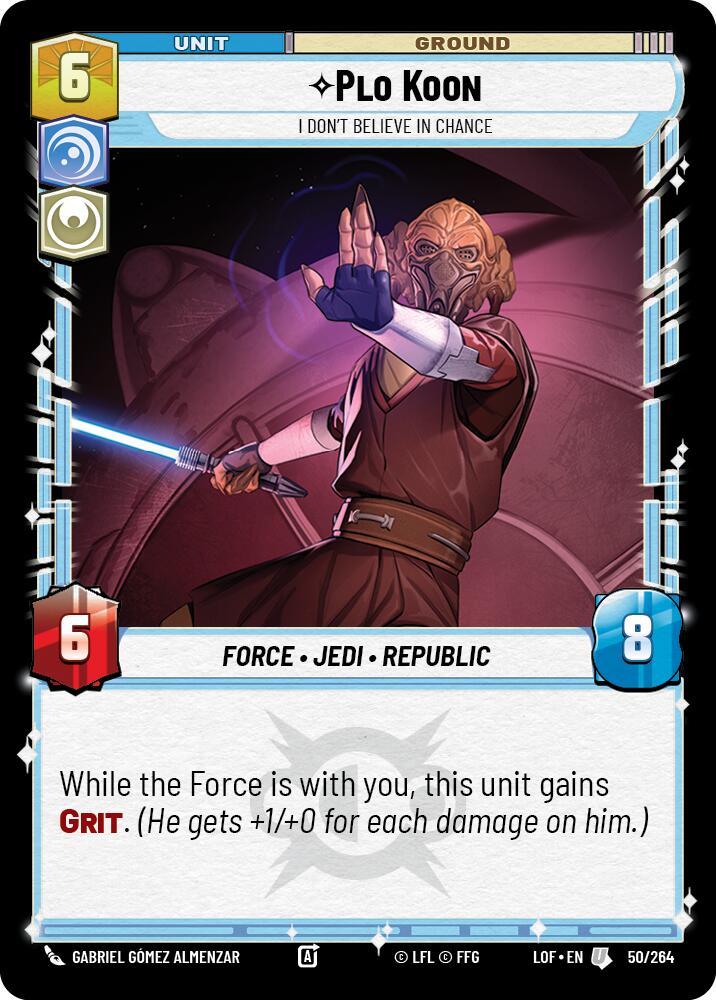 Plo Koon - I Don't Believe in Chance (50/264) (50/264) [Legends of the Force] | Tabernacle Games