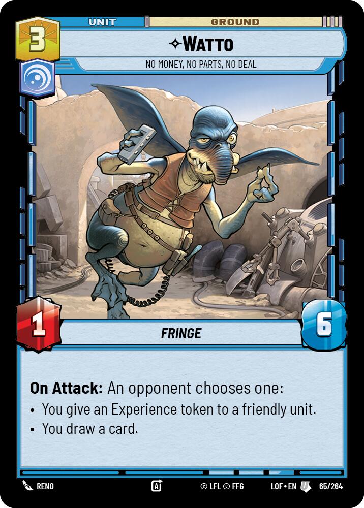 Watto - No Money, No Parts, No Deal (65/264) (65/264) [Legends of the Force] | Tabernacle Games