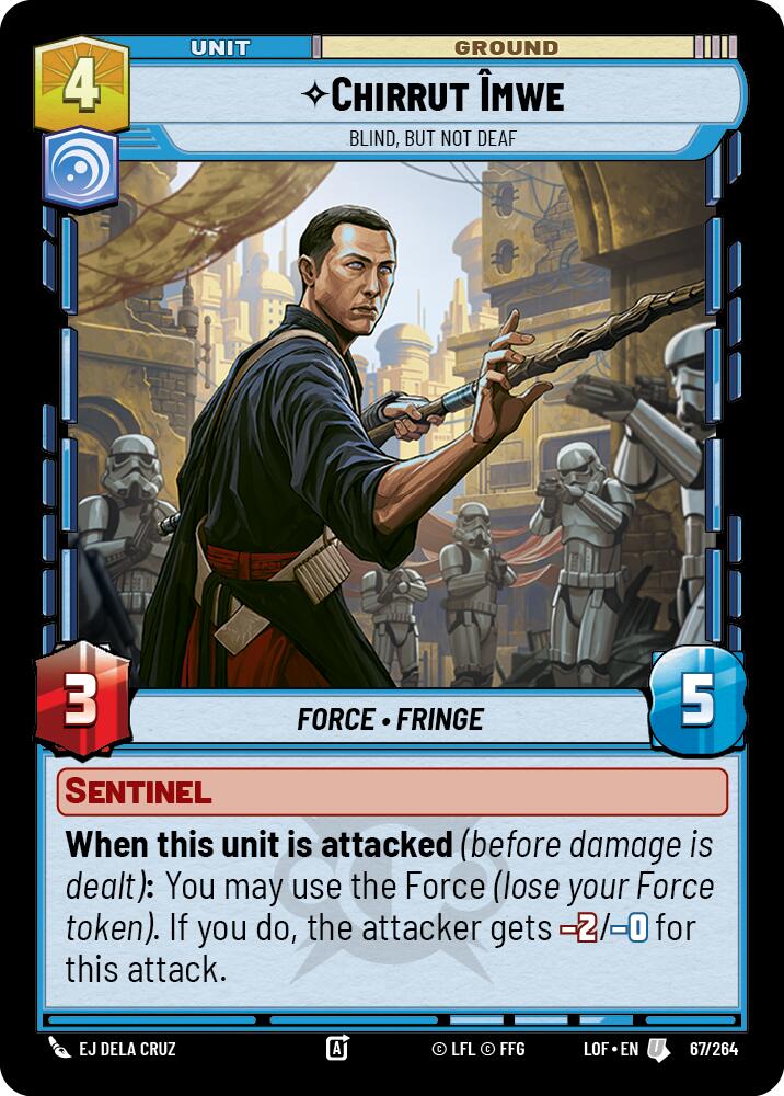 Chirrut Imwe - Blind, but not Deaf (67/264) (67/264) [Legends of the Force] | Tabernacle Games