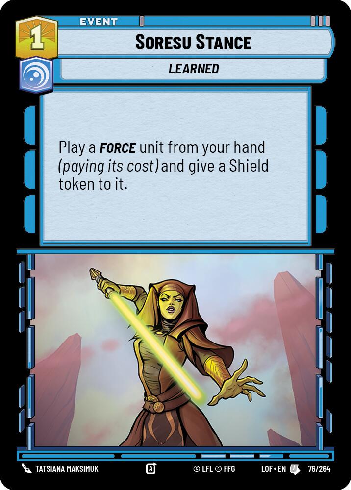 Soresu Stance (76/264) (76/264) [Legends of the Force] | Tabernacle Games