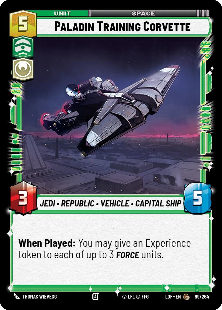 Paladin Training Corvette (99/264) (99/264) [Legends of the Force] | Tabernacle Games