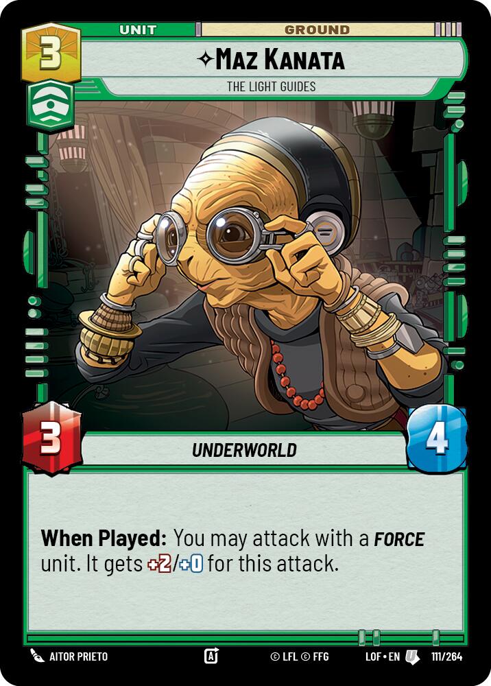 Maz Kanata - The Light Guides (111/264) (111/264) [Legends of the Force] | Tabernacle Games