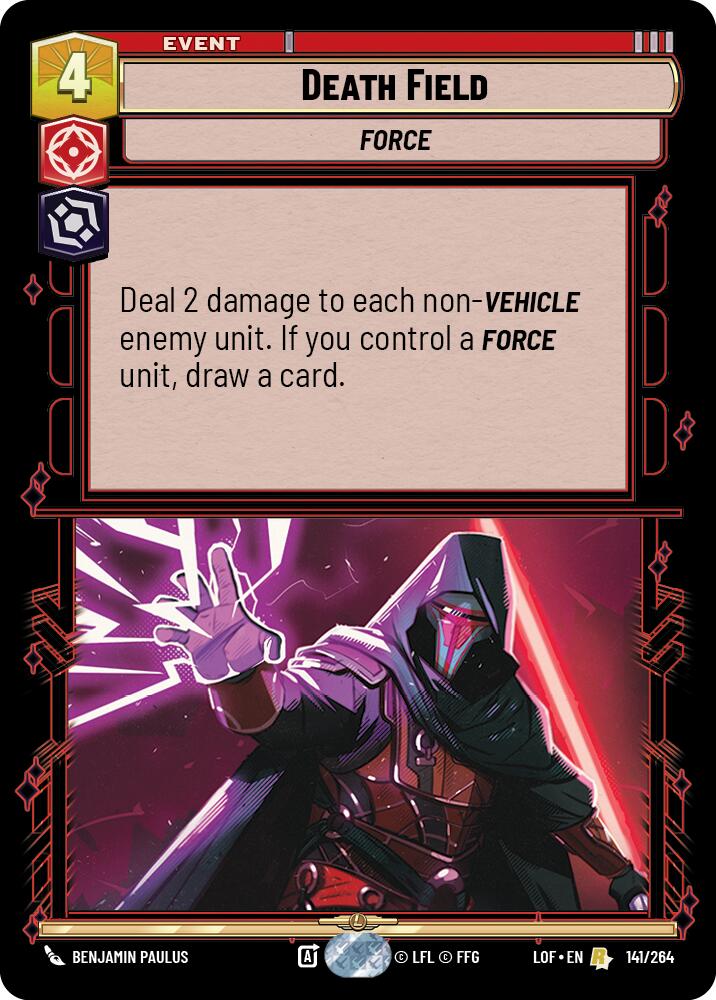 Death Field (141/264) (141/264) [Legends of the Force] | Tabernacle Games
