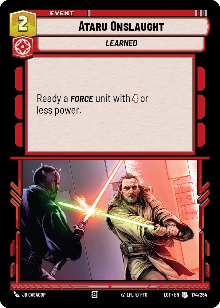 Ataru Onslaught (174/264) (174/264) [Legends of the Force] | Tabernacle Games
