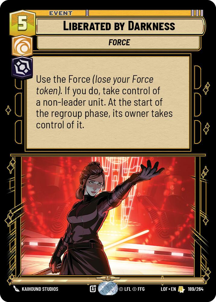 Liberated by Darkness (189/264) (189/264) [Legends of the Force] | Tabernacle Games