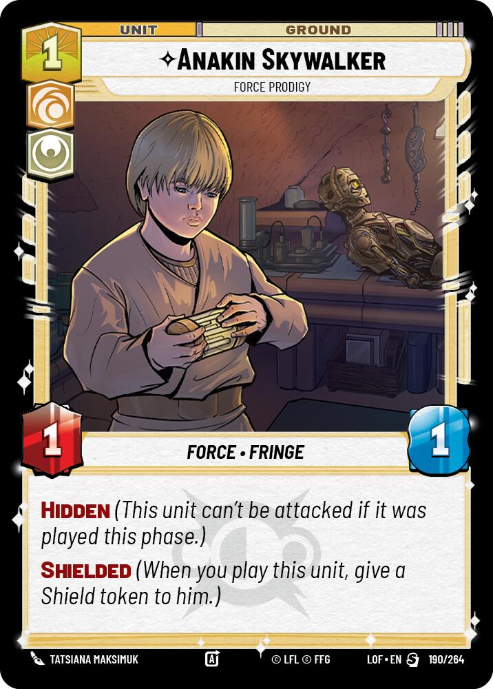 Anakin Skywalker - Force Prodigy (190/264) (190/264) [Legends of the Force] | Tabernacle Games