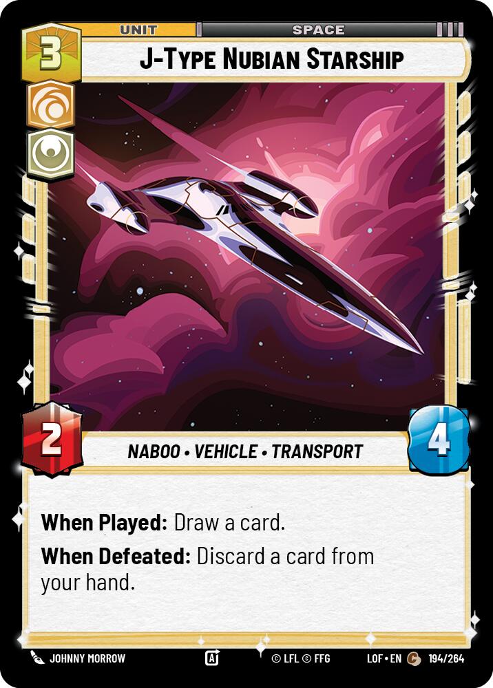 J-Type Nubian Starship (194/264) (194/264) [Legends of the Force] | Tabernacle Games