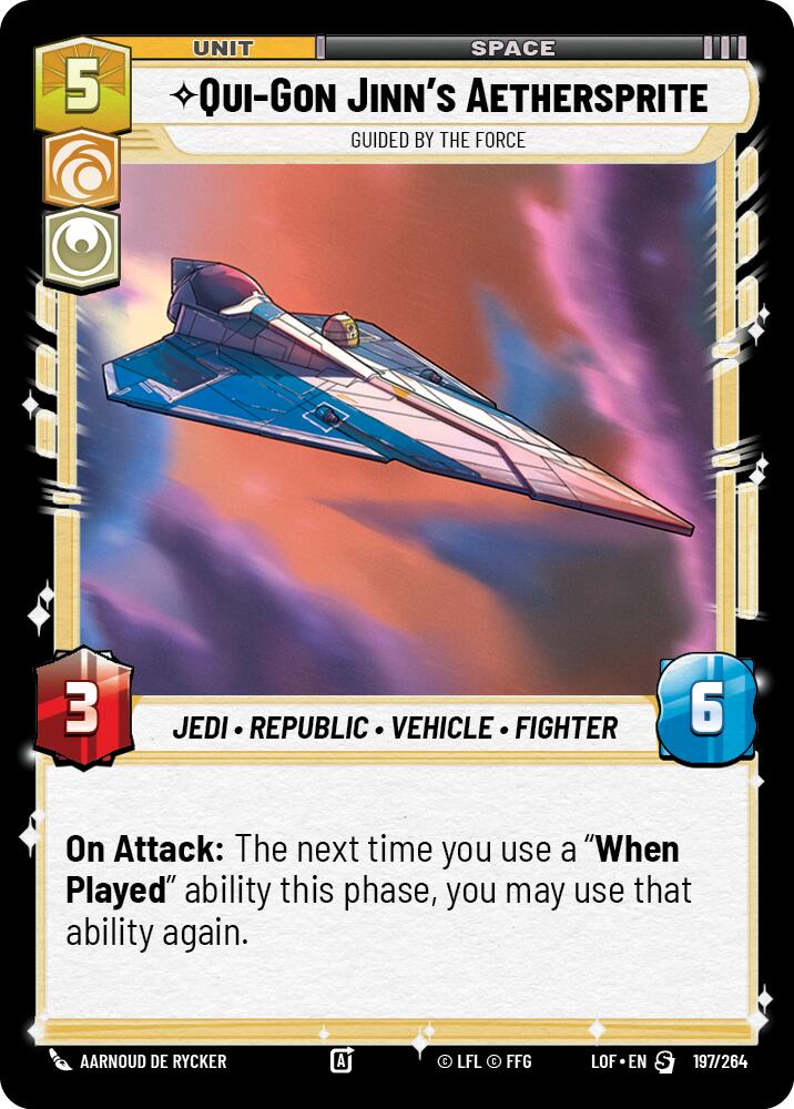 Qui-Gon Jinn's Aethersprite - Guided by the Force (197/264) (197/264) [Legends of the Force] | Tabernacle Games