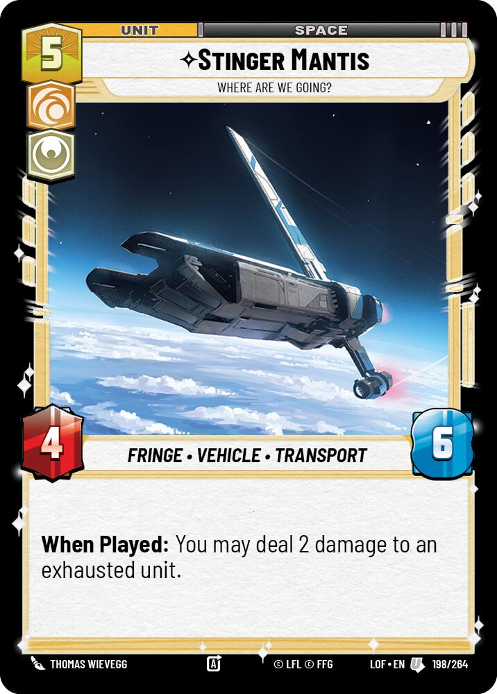 Stinger Mantis - Where Are We Going? (198/264) (198/264) [Legends of the Force] | Tabernacle Games