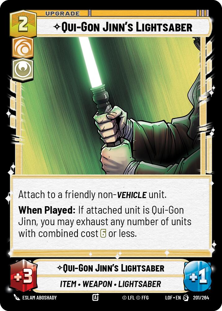Qui-Gon Jinn's Lightsaber (201/264) (201/264) [Legends of the Force] | Tabernacle Games