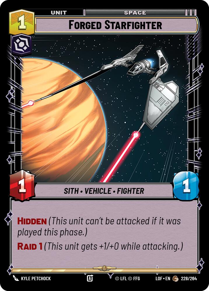Forged Starfighter (228/264) (228/264) [Legends of the Force] | Tabernacle Games