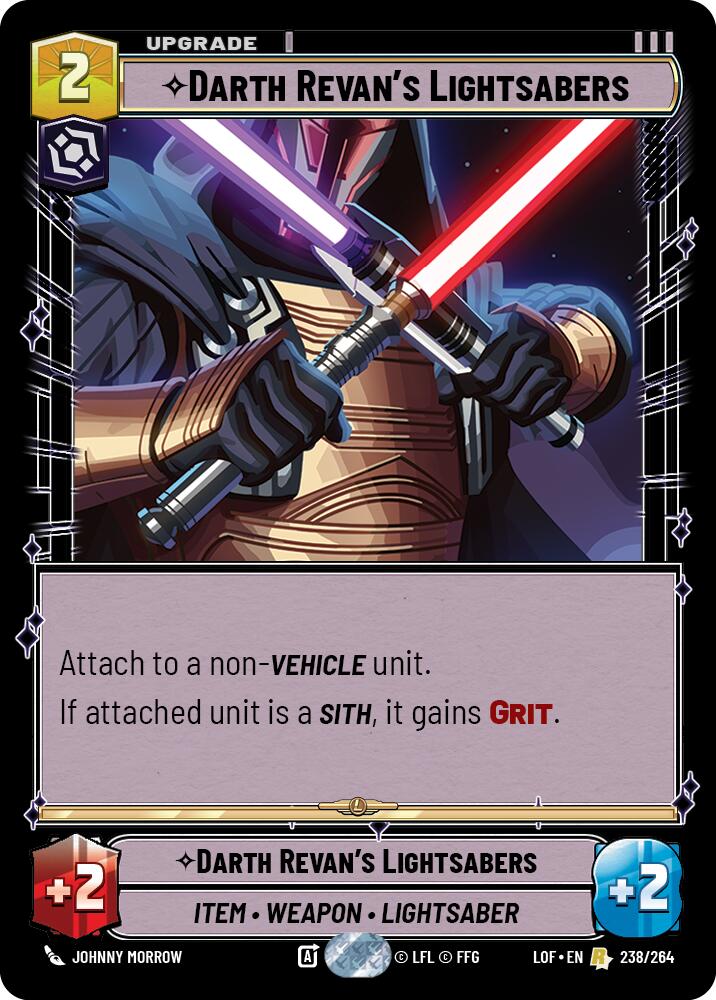 Darth Revan's Lightsabers (238/264) (238/264) [Legends of the Force] | Tabernacle Games