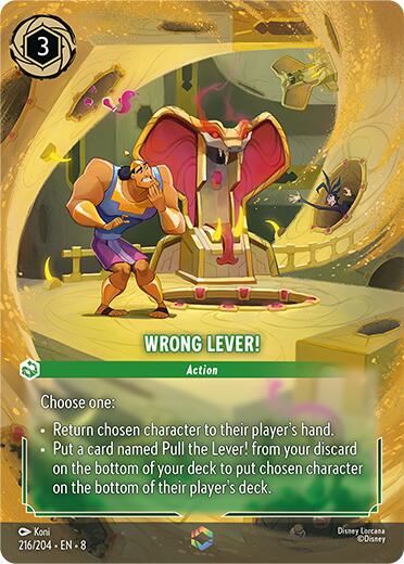 Wrong Lever! (Enchanted) (216/204) [Reign of Jafar] | Tabernacle Games