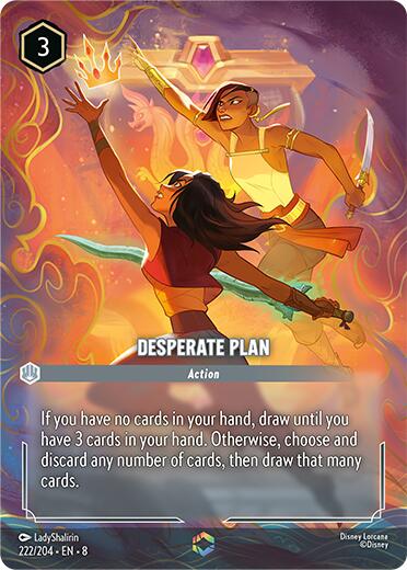 Desperate Plan (Enchanted) (222/204) [Reign of Jafar] | Tabernacle Games