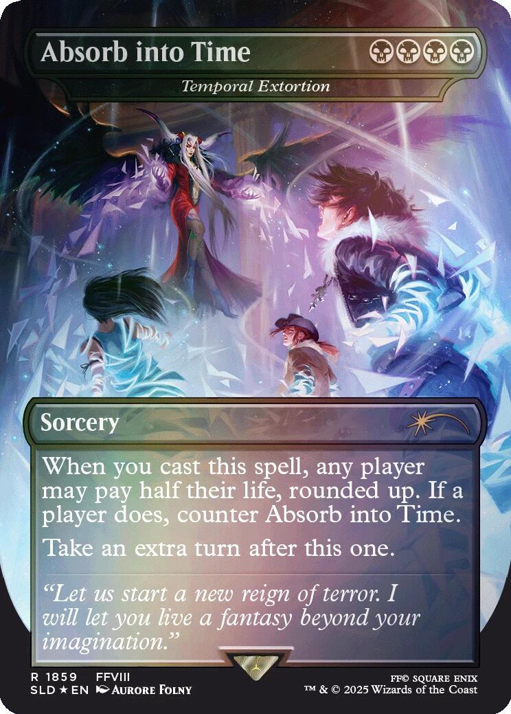 Absorb into Time - Temporal Extortion (Rainbow Foil) [Secret Lair Drop Series] | Tabernacle Games