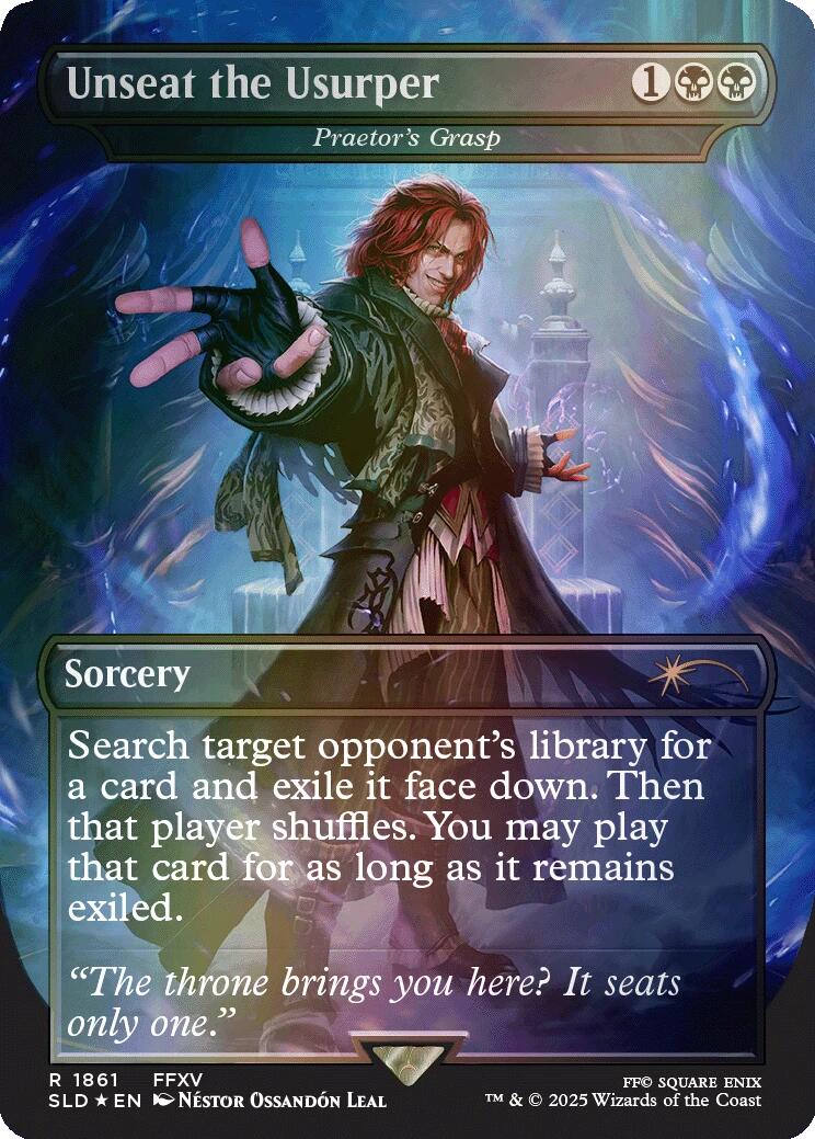 Unseat the Usurper - Praetor's Grasp (Rainbow Foil) [Secret Lair Drop Series] | Tabernacle Games