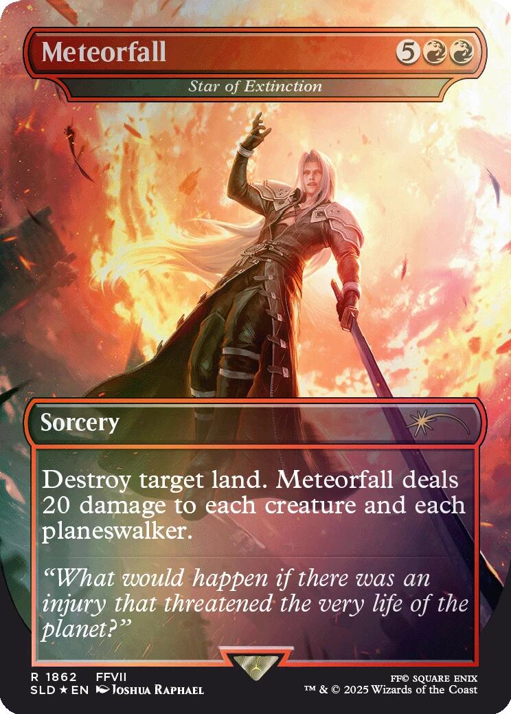 Meteorfall - Star of Extinction (Rainbow Foil) [Secret Lair Drop Series] | Tabernacle Games