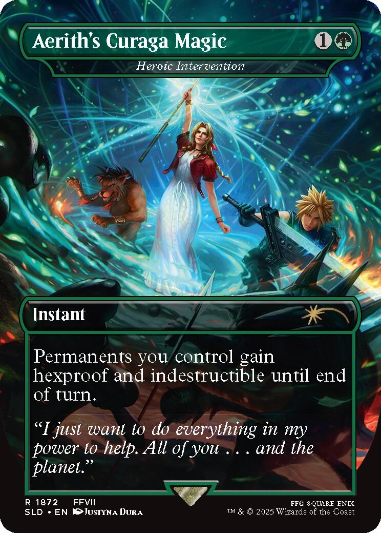 Aerith's Curaga Magic - Heroic Intervention [Secret Lair Drop Series] | Tabernacle Games