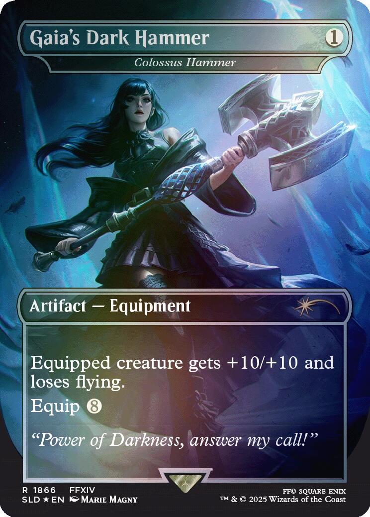 Gaia's Dark Hammer - Colossus Hammer (Rainbow Foil) [Secret Lair Drop Series] | Tabernacle Games